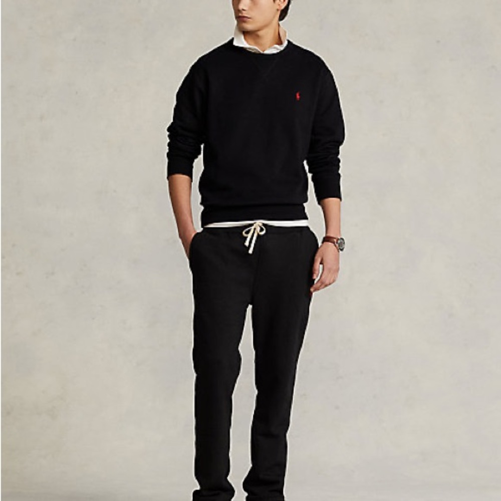 Polo Ralph Lauren Navy Tie Waist Joggers men's size Large